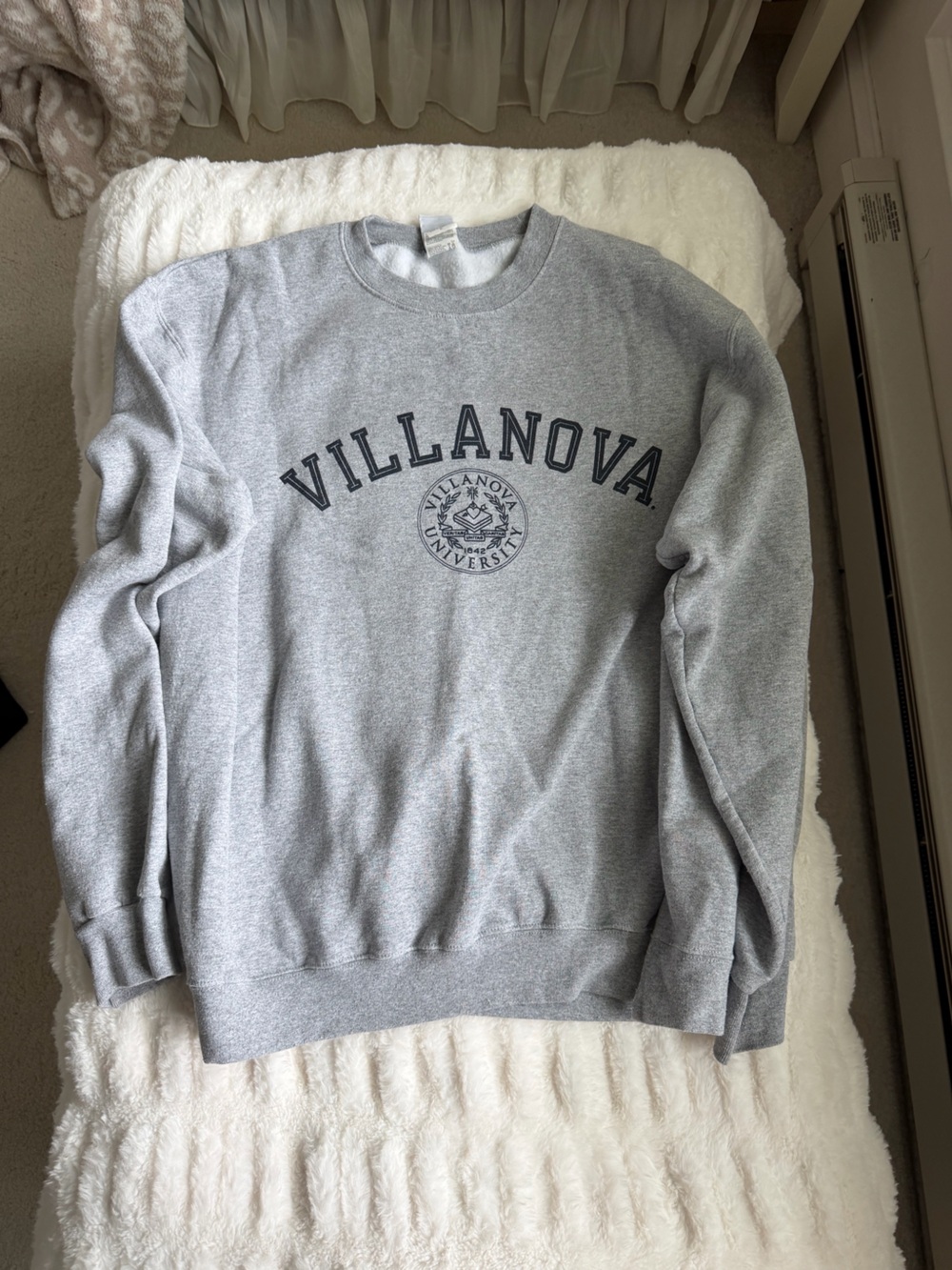 Champion Gray Villanova Crewneck Sweatshirt Size XL